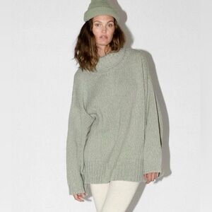 SALE James Street Co Finn Marled Turtleneck - Sage L/XL